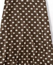 Boden Swishy Jersey Skirt, Khaki Spot 33627704