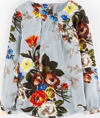 Boden, 1669[^]35183201 Tamara Top Blue Bouquet Floral Boden, Blue