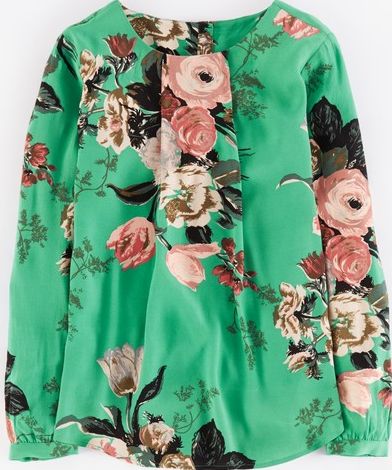 Boden, 1669[^]35183011 Tamara Top Green Bouquet Floral Boden, Green