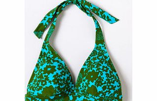 Boden Tarifa Bikini Top, Turquoise Lace Floral,Pink