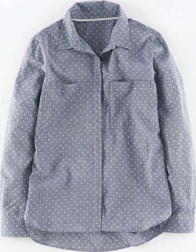 Boden, 1669[^]35043124 The Off-Duty Shirt Blues Pinspot Boden, Blues