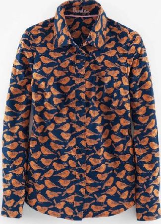 Boden, 1669[^]35085463 The Shirt Burnt Sienna Autumn Birds Boden, Burnt