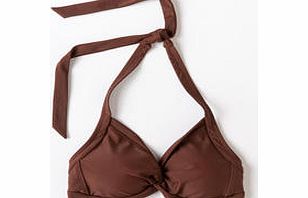 Boden Twist Front Bikini Top, Mocha,Dark