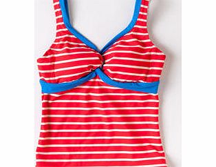 Boden Twist Front Tankini, Hibiscus Stripe/China