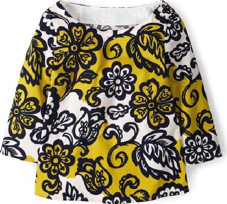 Boden, 1669[^]34815779 Ursula Top Sulphur Stencil Floral Boden, Sulphur