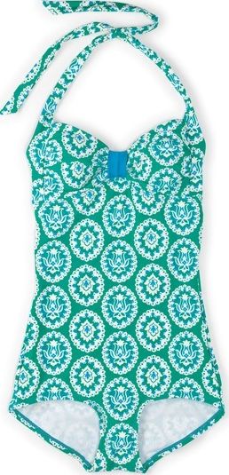 Boden, 1669[^]34564807 Vintage Boyleg Swimsuit Green Boden, Green