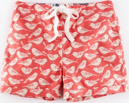 Boden, 1669[^]35109024 Woven Pull-On Short Pjyamas Bird Print Boden,