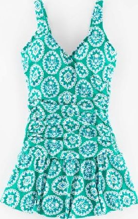 Boden, 1669[^]35237684 Wrap Front Skirt Swimsuit Green Boden, Green