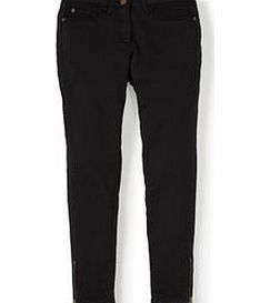 Boden Zip Ankle Skimmer Jeans, Black,Denim Powder