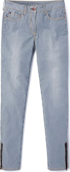 Boden Zip Ankle Skimmer Jeans Ticking Stripe Boden,