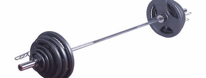 Body Power 100Kg TRI-GRIP Olympic Weight Set (6Ft Bar)