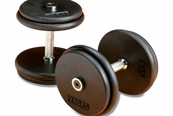 Body Power Pro-style Dumbbells 10kg (x2)