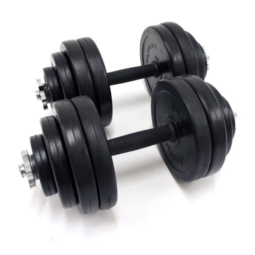 Deluxe 30kg Rubber Dumbbell Kit