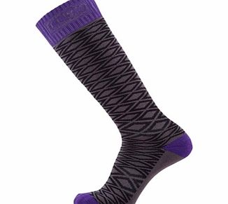 Bonfire Mayan Womens Snowboard Socks - Pansie