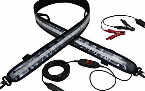 Bonlux 12V Dimmable LED RV Camper Light Strip 600MM Cool White 6000K Waterproof Portable LED Camping Flex Strip Light for RV Awning Caravan Truck Tent Lighting