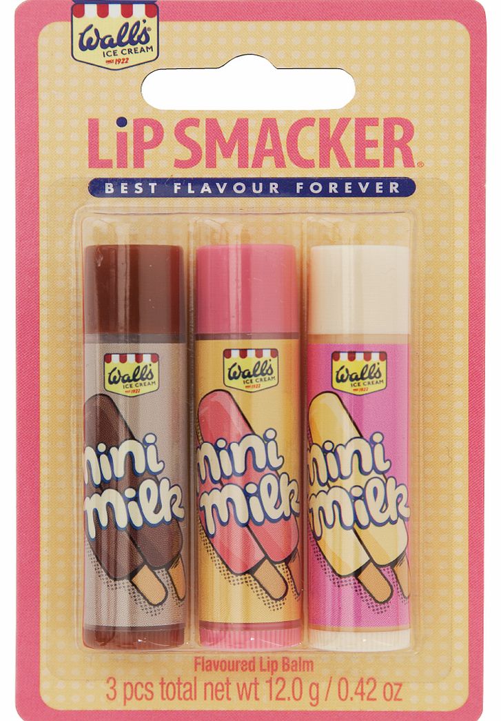 Bonne Bell Lip Smacker Walls Mini Milk Lip Balm 3 Piece Set