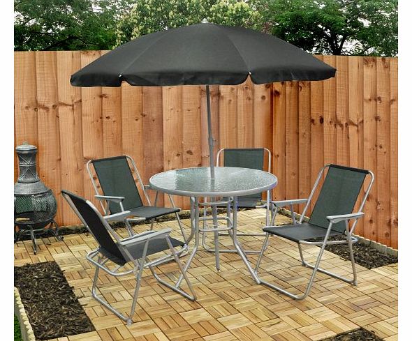 Bonnington Plastics 6 Piece Garden Furniture, Patio Set inc. Chairs, Table 