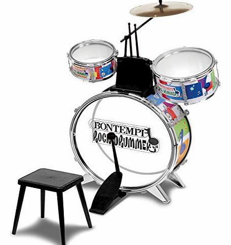 Bontempi Rock Drummer Drum Set with Stool