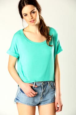 Alex Dip Hem T-Shirt Female