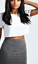 boohoo Basic Bodycon Mini Skirt - charcoal azz34497