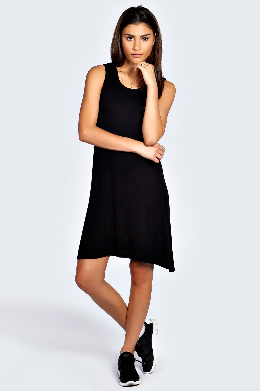 Betsie Peek-a-boo Insert Swing Dress -