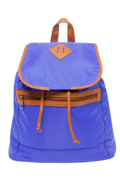 boohoo Blue Nylon Rucksack Male