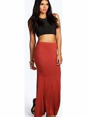 boohoo Drop Waist Maxi Skirt - terracotta azz12185