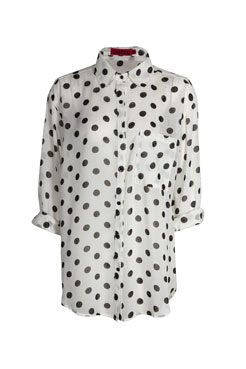 Fiona Spot Oversized Blouse Female