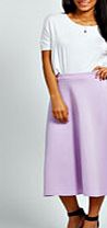 boohoo Full Circle Midi Skirt - lilac azz31862