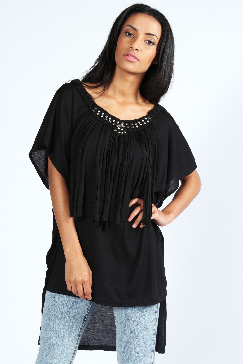 Grace Jersey tassel Oversized T-Shirt -