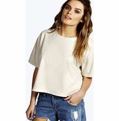 Grace Suedette Tshirt - beige azz16350