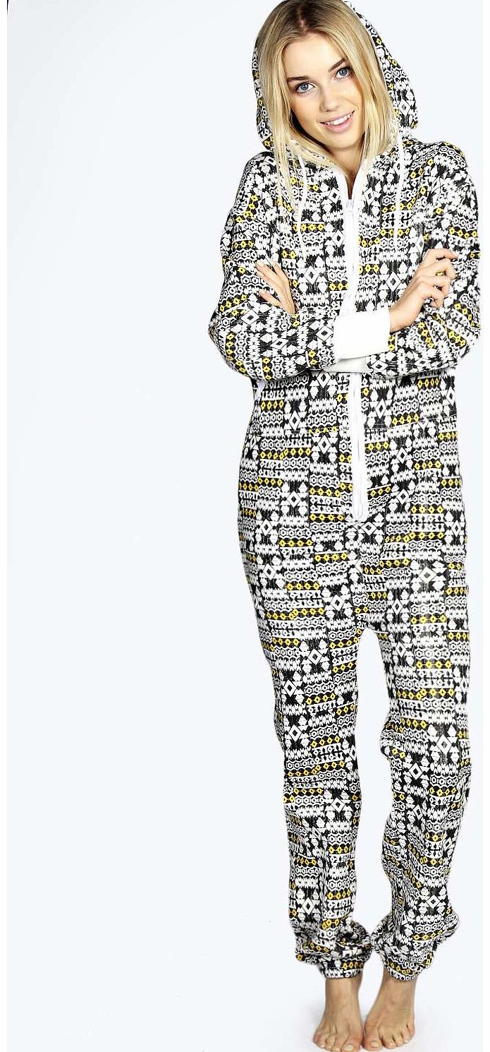 Hannah Yellow Aztec Onesie - yellow azz13613