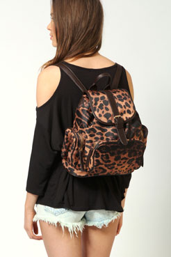 Imogen Leopard Rucksack Female