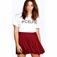 boohoo Jaye Flippy Jersey Skater Skirt - wine pzz99567