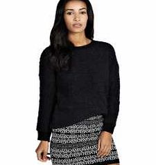 boohoo Jeannie Fairisle Print Knitted Mini Skirt -