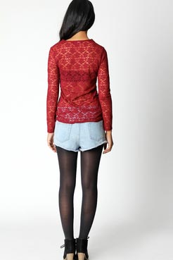 Joelle Long Sleeve Lace Blouse