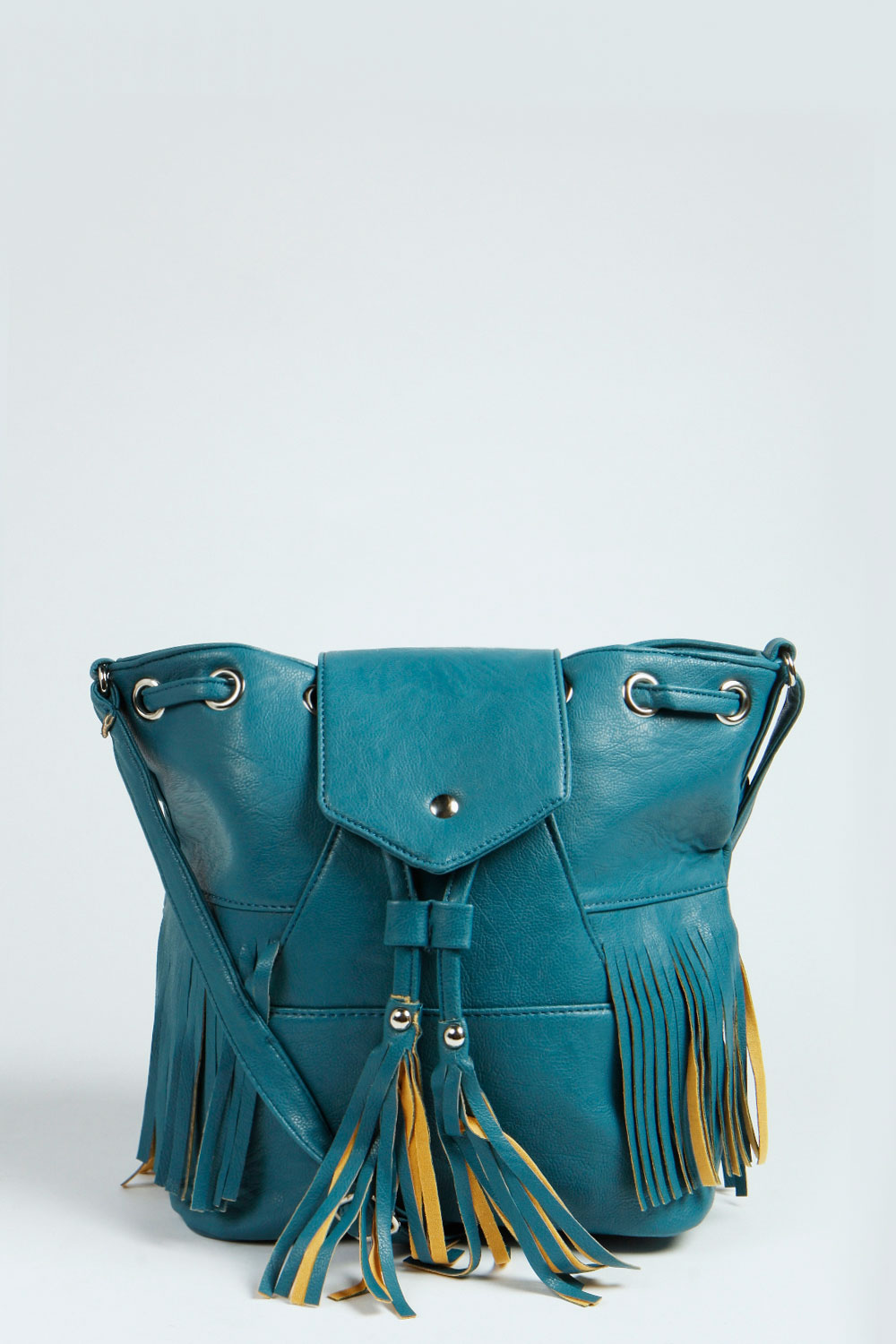 Kate Tassle Duffle Bag - teal, teal