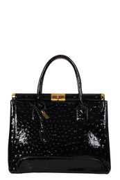 Kora High Shine Ostrich Effect Bag