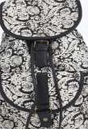 boohoo Large Paisley Pocket Front Rucksack - black