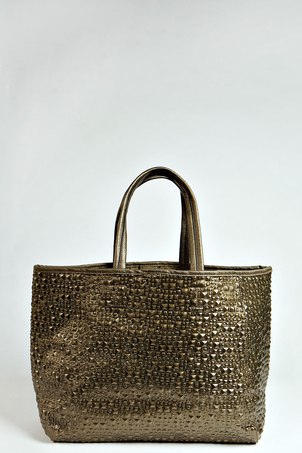 Lisa Stud Effect 2 Way Day Bag - khaki