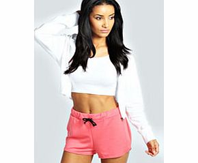 Loopback Jersey Runner Shorts - coral azz28455