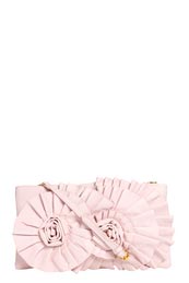 Marissa Corsage Origami Pleat Large Clutch