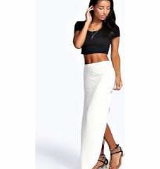 boohoo Michelle Viscose Maxi Skirt - cream azz51259