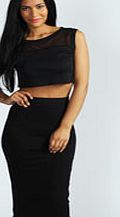 boohoo Midi Jersey Tube Skirt - black azz48300