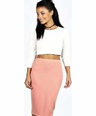 boohoo Midi Skirt - salmon azz12188