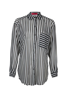 Milly Stripe Oversized Blouse Female