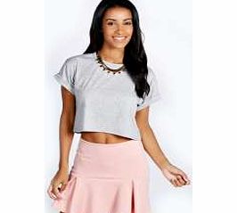 boohoo Myla Pleated Dip Hem Mini Skirt - blush azz24069