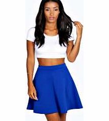 boohoo Roseanna Colour Pop Skater Skirt - cobalt azz34745