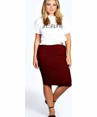 boohoo Samia Midi Skirt - wine pzz99618