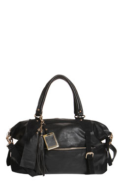 Sasha Suedette Detail Tassle Shopper Female